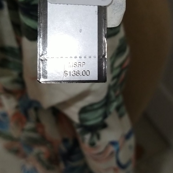 Tahari ASL Sleeveless Printed Linen Jumpsuit - Picture 10 of 11